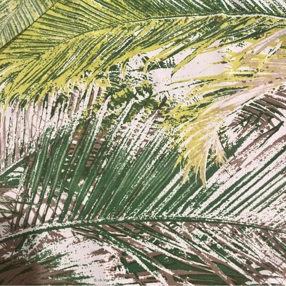 Tori Richard Honolulu Green Tropical Print V Neck Jersey Dress Small - Picture 6 of 9